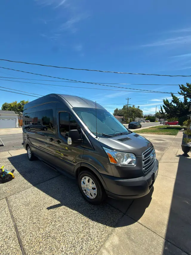 Black passenger van after a mobile detailing appointment